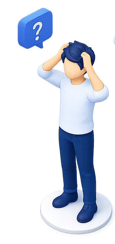 クラウドツール導入に悩む人のイラスト