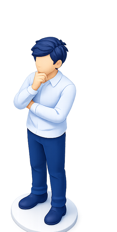 セキュリティ対策に悩む人のイラスト